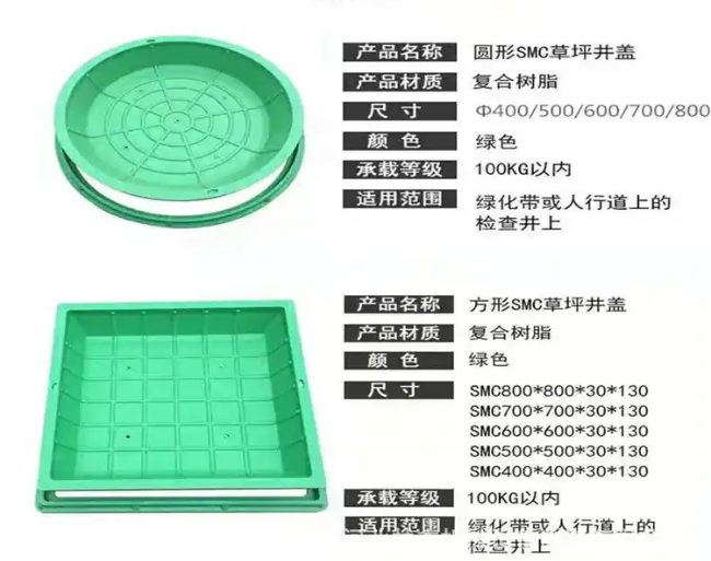 黄石港树脂复合种植井盖展示